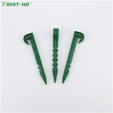 Plastmassa bog'i mulchasini mahkamlash tirnoqlari Tuproqli mixlar bog 'ilgaklari